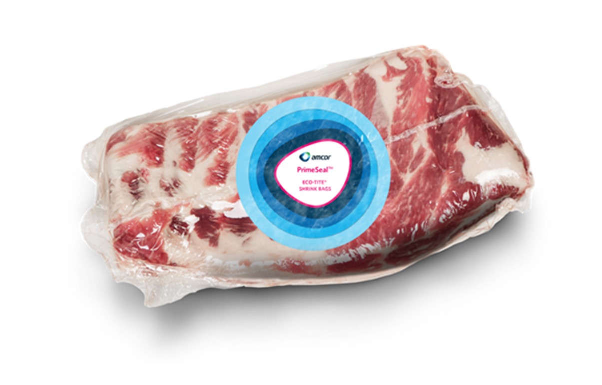 Amcor Eco-Tite R a PVDC-free, recyclable shrink bag for meat